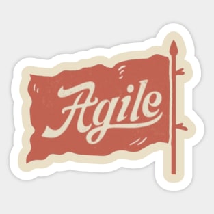 Agile flag Sticker